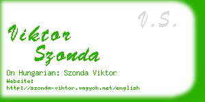 viktor szonda business card